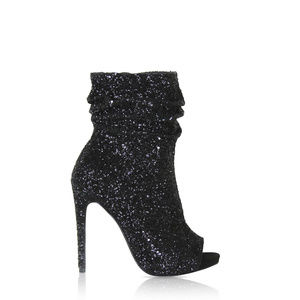 Nelly Bernal | Shoes | New Nelly Bernal Black Glitter Boot Slouch ...